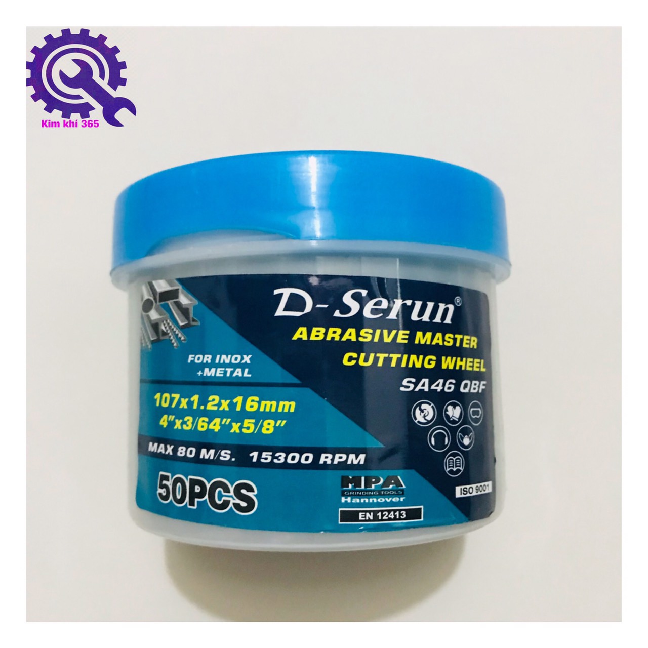 Hộp 50 viên đá cắt sắt 100 loại tốt (D Serun-Hàn Quốc)