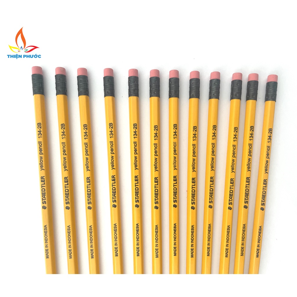 Bút chì 2B Staedtler 134 có gôm tẩy SUKADO