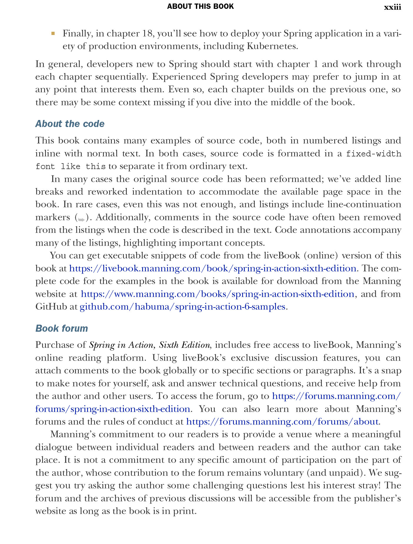 Sách tiếng anh Spring in Action 6th Edition