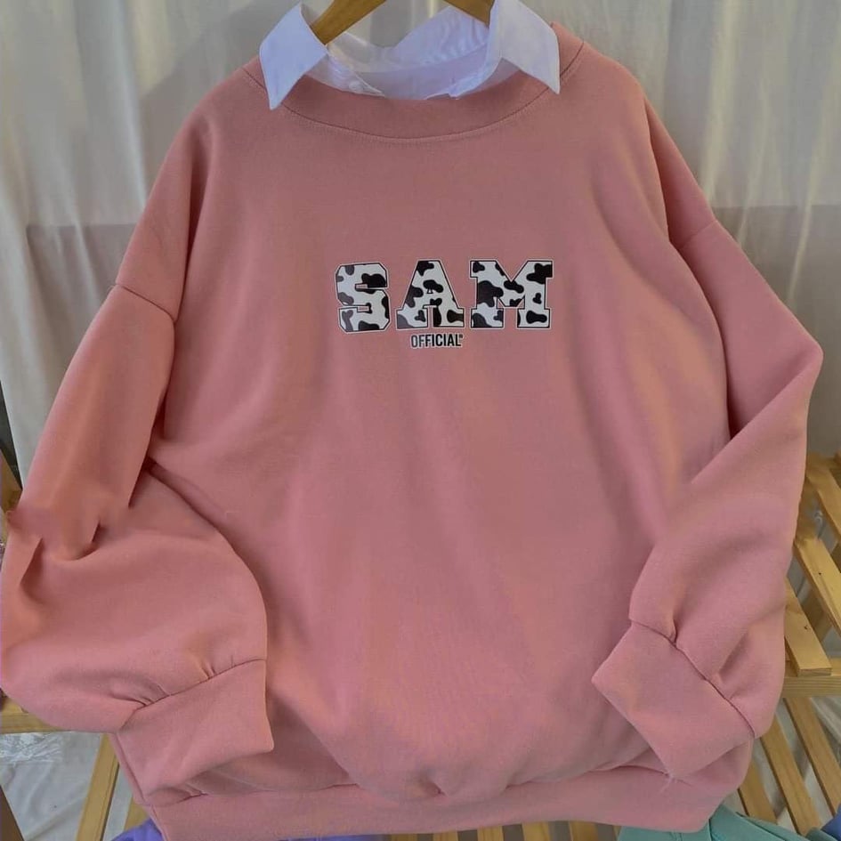 LAZ [ FREE SHIP MAX ] ÁO  sweater in chữ SAM (trọng lượng từ 40kg đến 70kg )