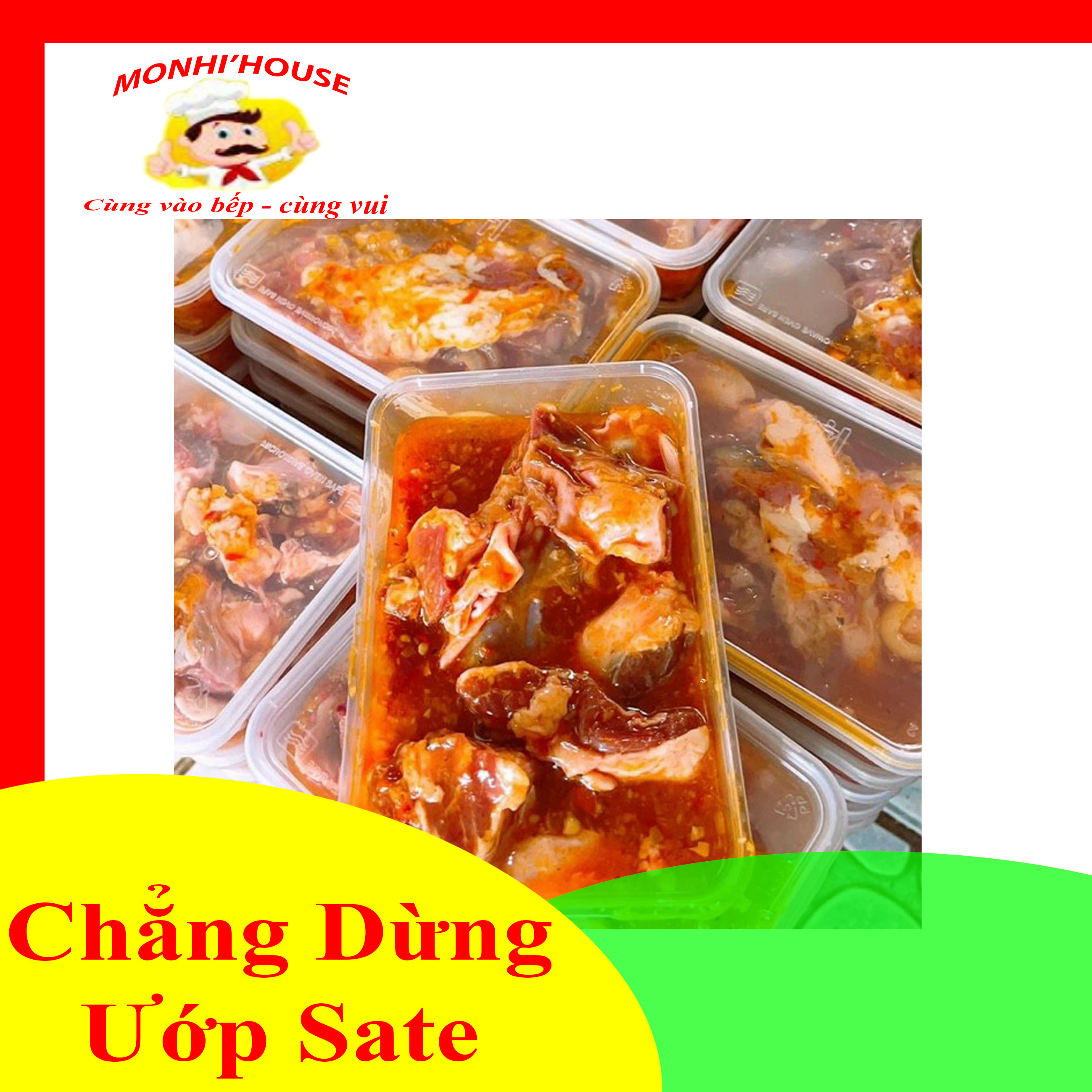 500G CHẲNG DỪNG HEO ƯỚP SẴN SIU NGON