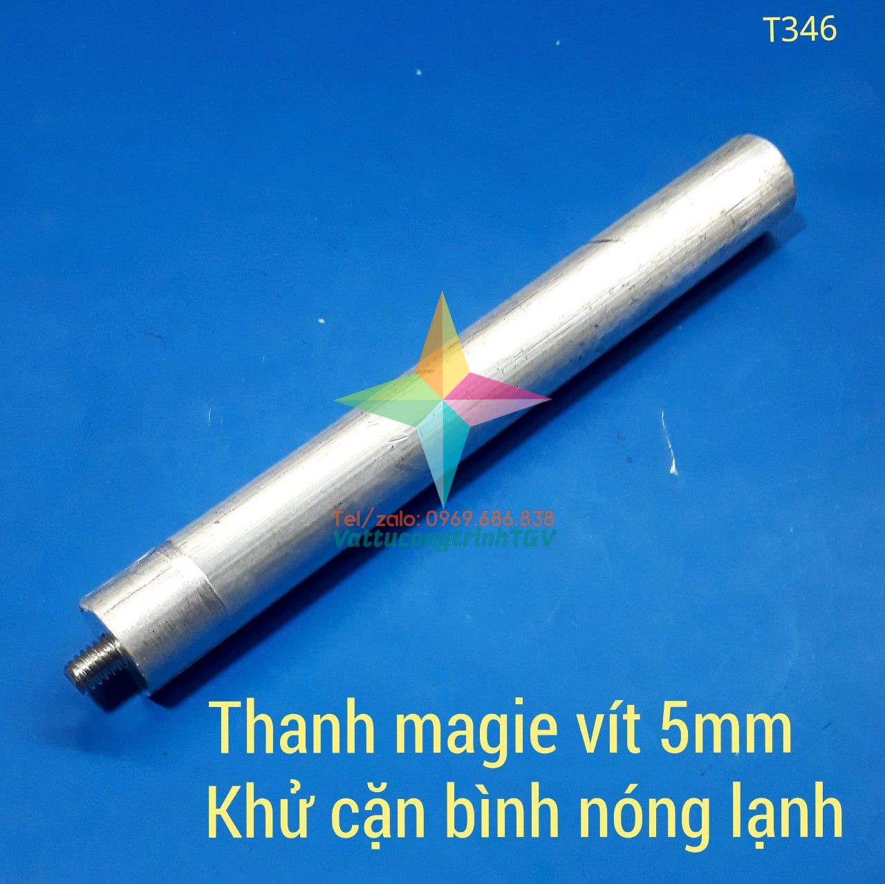 Thanh Magie chống bám cặn AMTS cho bình nóng lạnh đầu vít 5mm