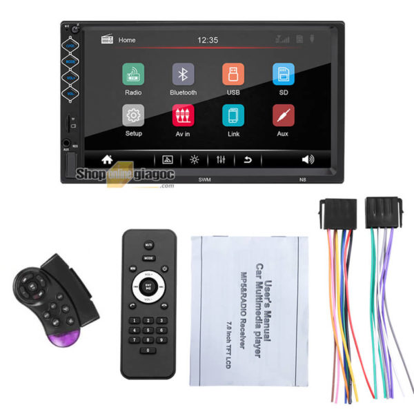 Đầu Phát Nhạc Mp5 Cảm Ứng 7 Inch HD Bluetooth N8