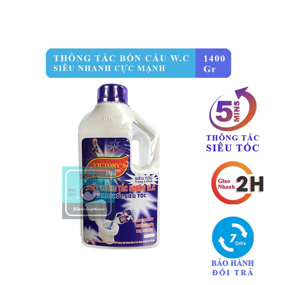 Chất thông tắc cống cầu chống hôi siêu mạnh 5 phút 700g zifat-sifa