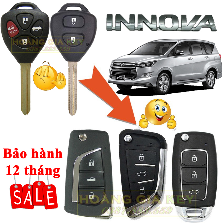 Chìa khóa gập xe INNOVA