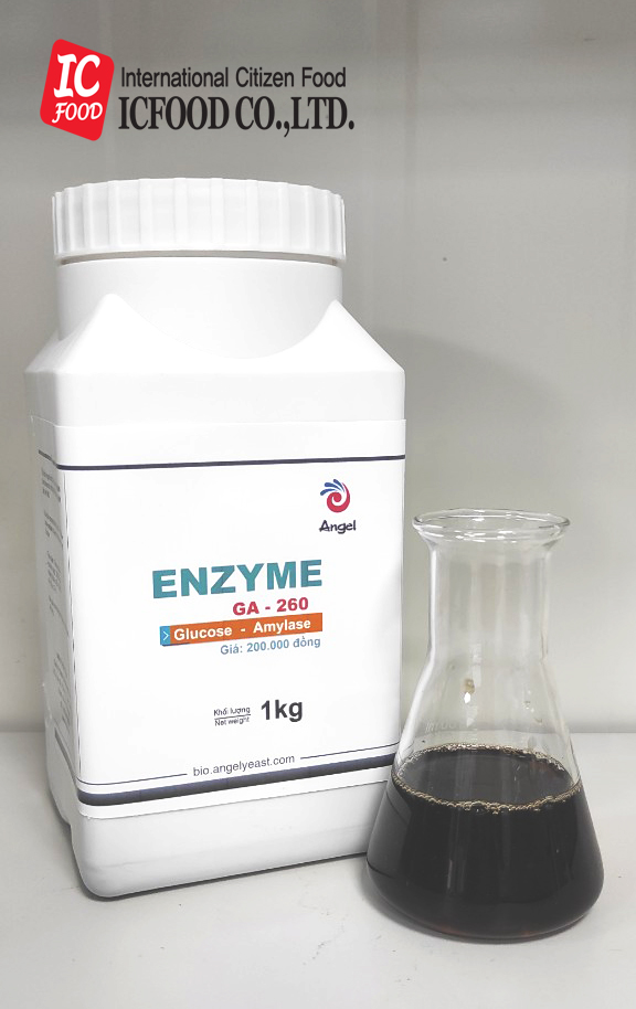 Enzyme Glucose Amylase - 1kg  dạng lỏng dùng trong làm mạch nha, rượu,