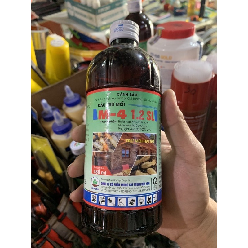Dầu trừ mối M4 chai lớn 480ml giá rẻ