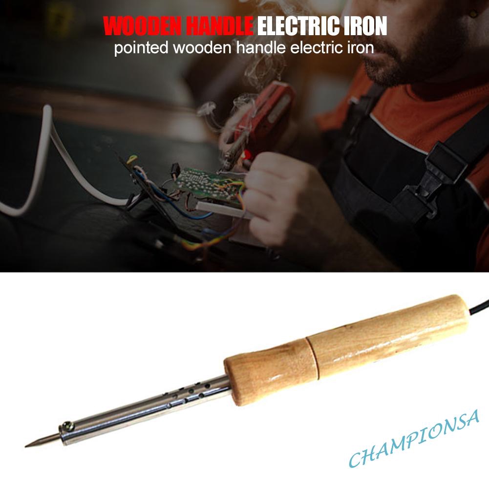 Mỏ hàn chì cán gỗ 200V Công Suất 60w, 80w 100W -HTB