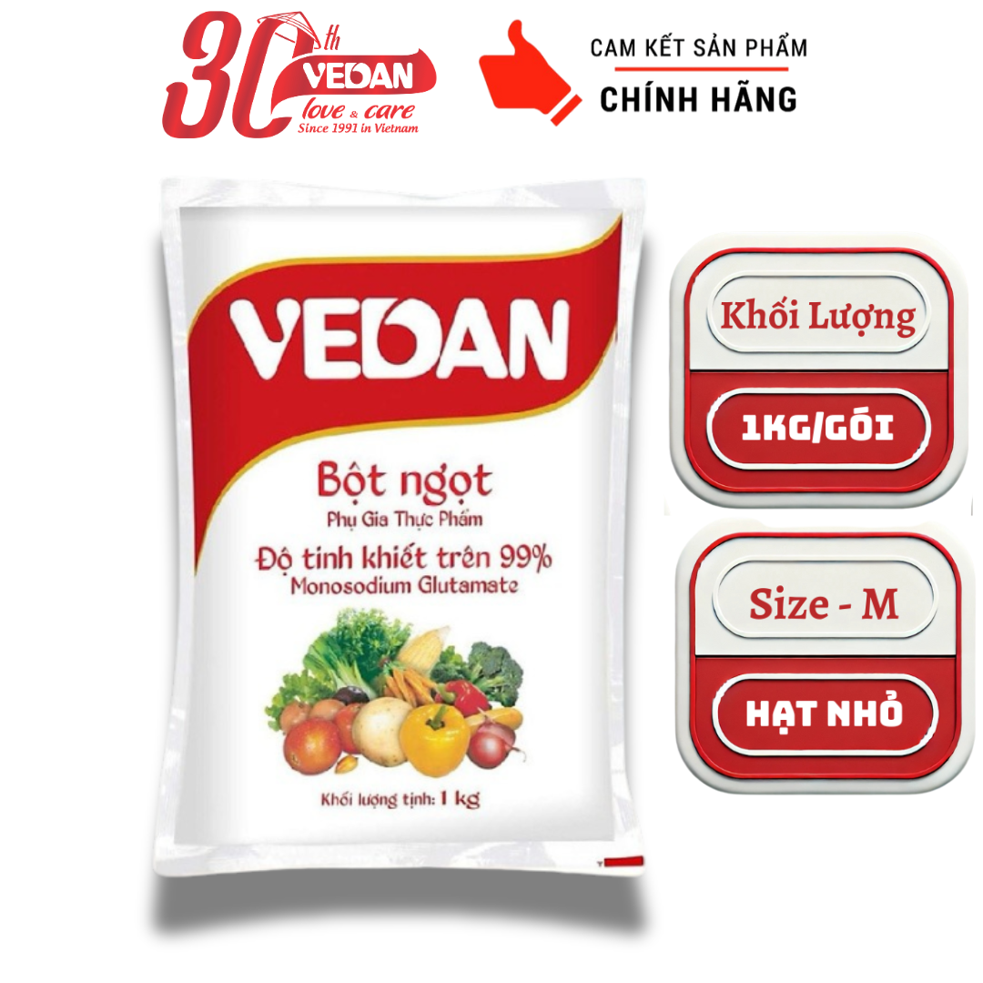Combo 5 Gói Bột Ngọt VEDAN 1kg - Size M