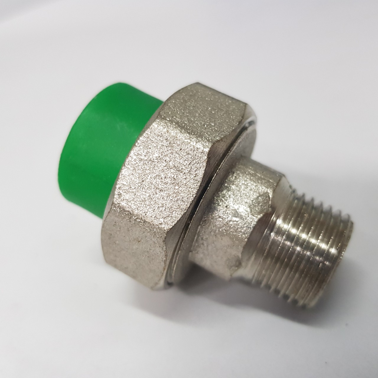 Rắc co ren ngoài 20*1/2 - Xanh PPR -