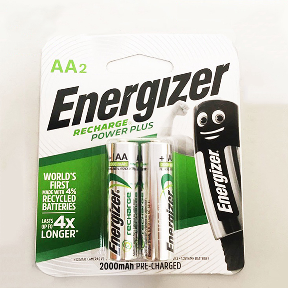 Combo 2 vỉ Pin sạc AA  Energizer 2000mah (pin sạc tiểu )