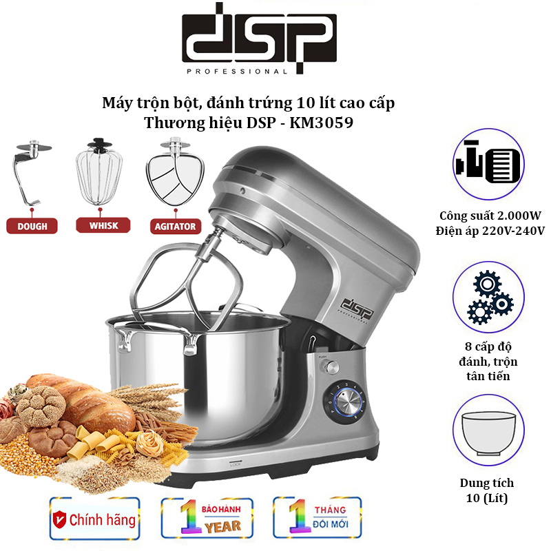 DSP km3059 high-end 10 liter eggbeater powder mixer 12 months warranty-authentic
