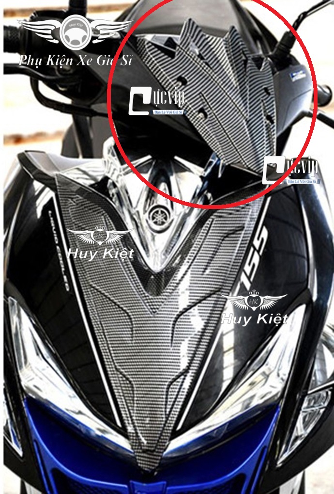 Mão Chắn Gió NVX 2021 (2017 - 2021) Carbon K1 MS1601