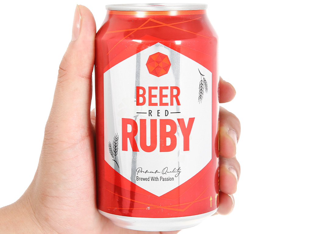 Bia RUBY RED 330ml x 24lon