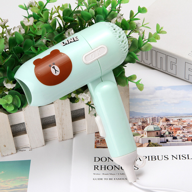 [HCM]MÁY SẤY TÓC MINI GẤP GỌN THÔNG MINH 2 CHẾ ĐỘ 400W HOẠT HÌNH DỄ THƯƠNG - MÁY SẤY TÓC MINI DU LỊCH HOẠT HÌNH CHIM GẤU DỄ THƯƠNG - MÁY SẤY TÓC DẠNG NHỎ