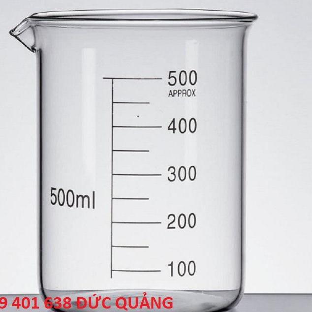 Cốc thủy tinh chịu nhiệt đựng hóa chất 500ml
