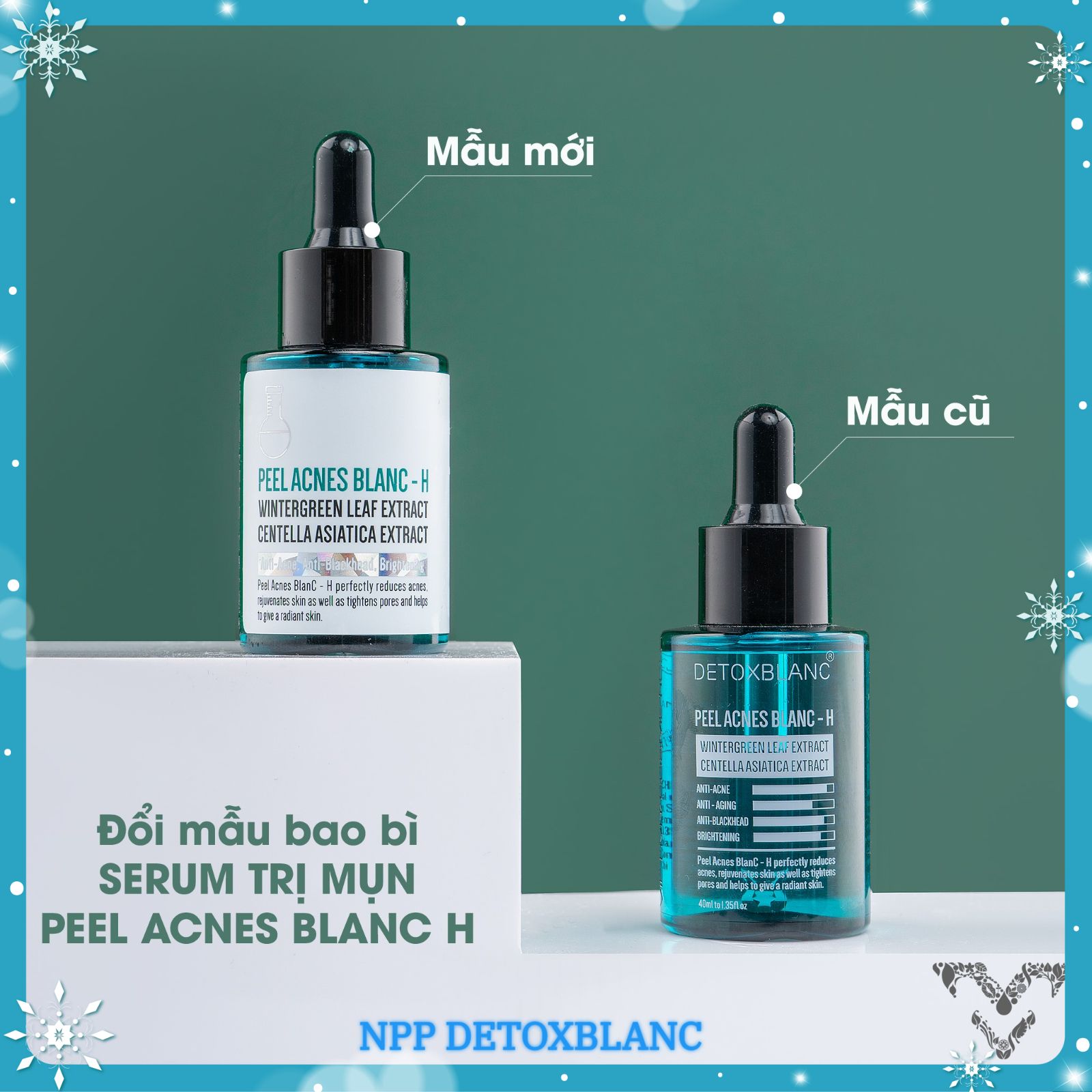 Combo xóa mụn thâm dưỡng trắng da Detox Blanc
