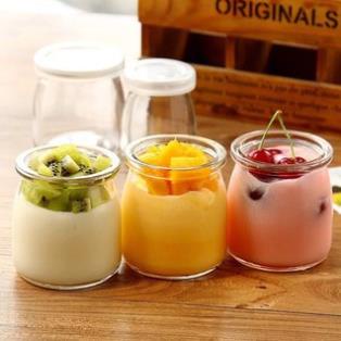 Combo 6 Hũ thủy tinh 100ml đựng Yaourt