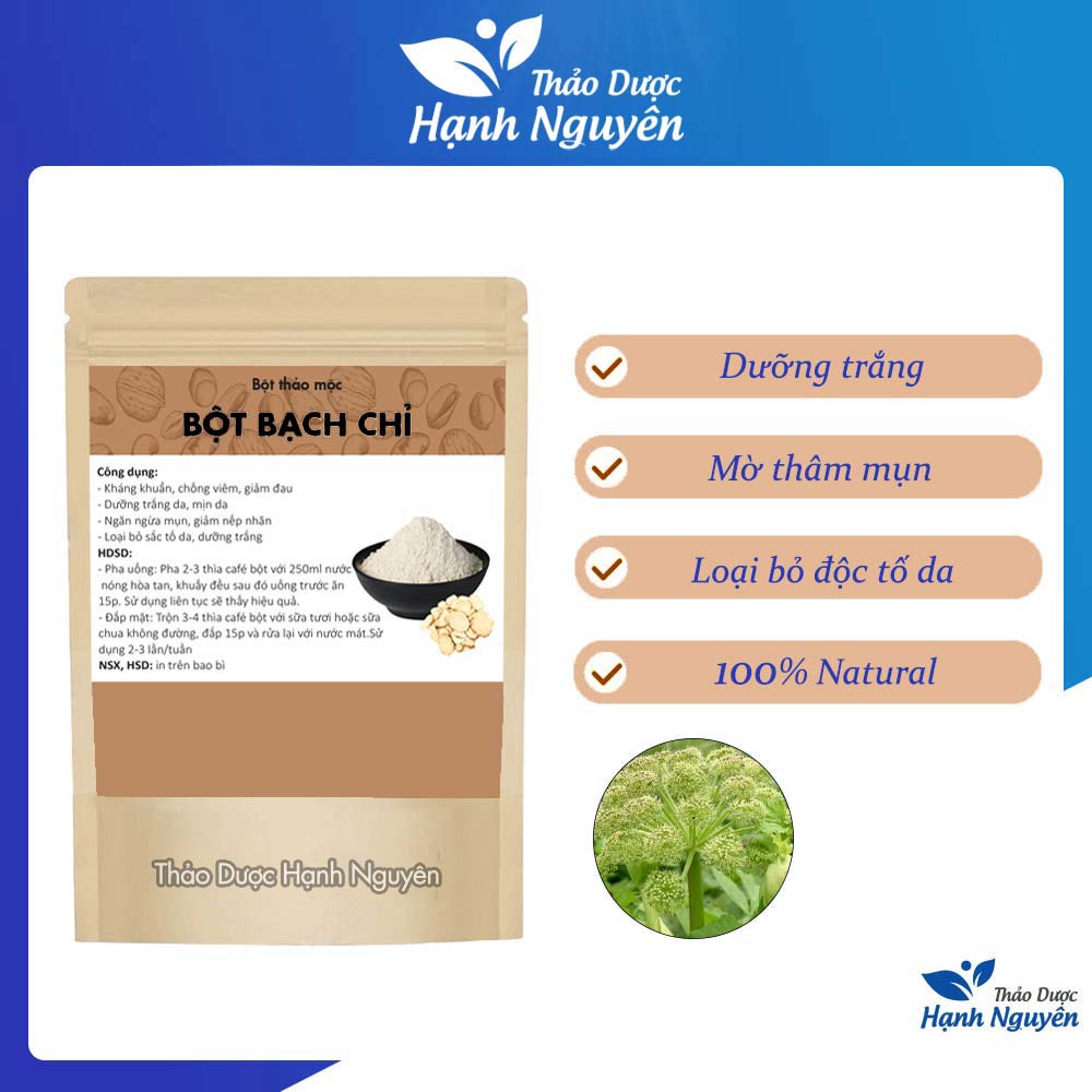 Bột bạch chỉ nguyên chất 100g