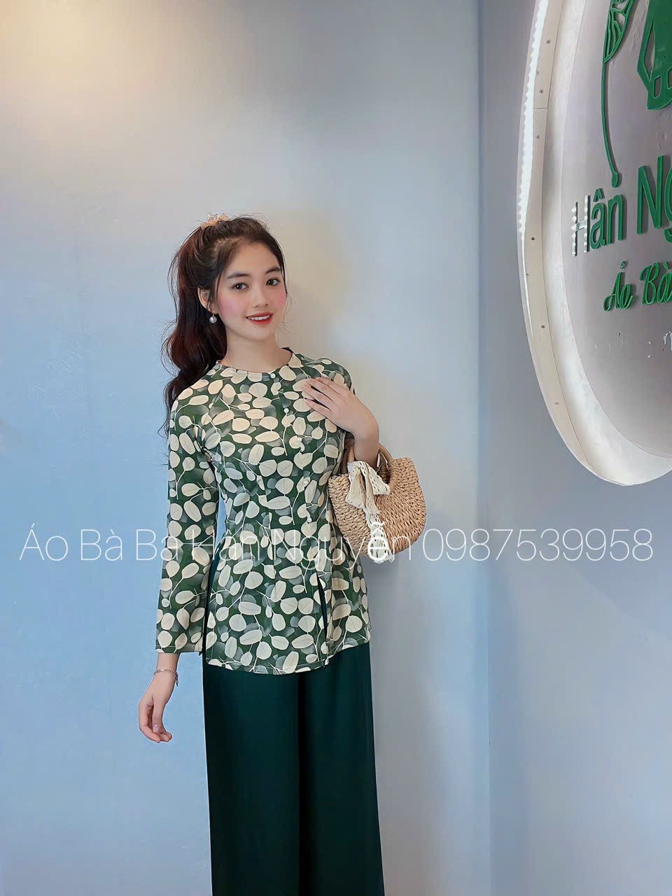 BỘ BÀ BA LỤA LẬP THỂ ĐƠN GIẢN NHẸ NHÀN NỮ TÍNH