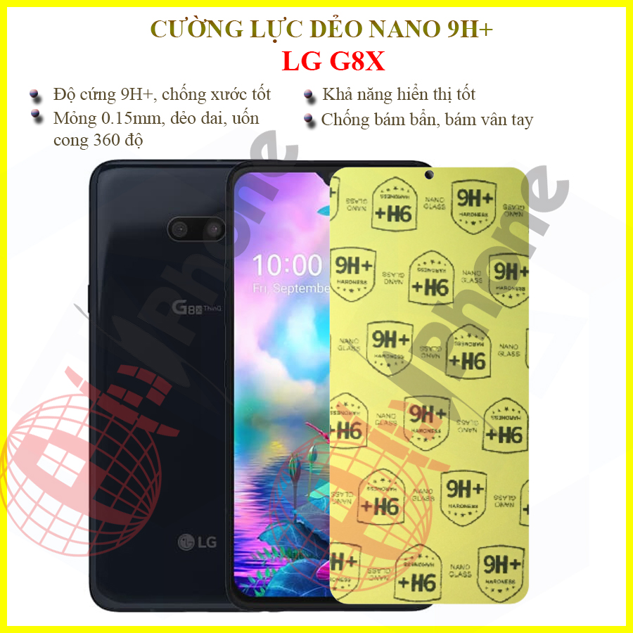 Dán cường lực dẻo nano 9h+ cho lg g8x