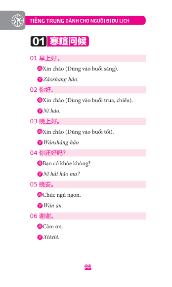 TIẾNG TRUNG DÀNH CHO NGƯỜI ĐI DU LỊCH