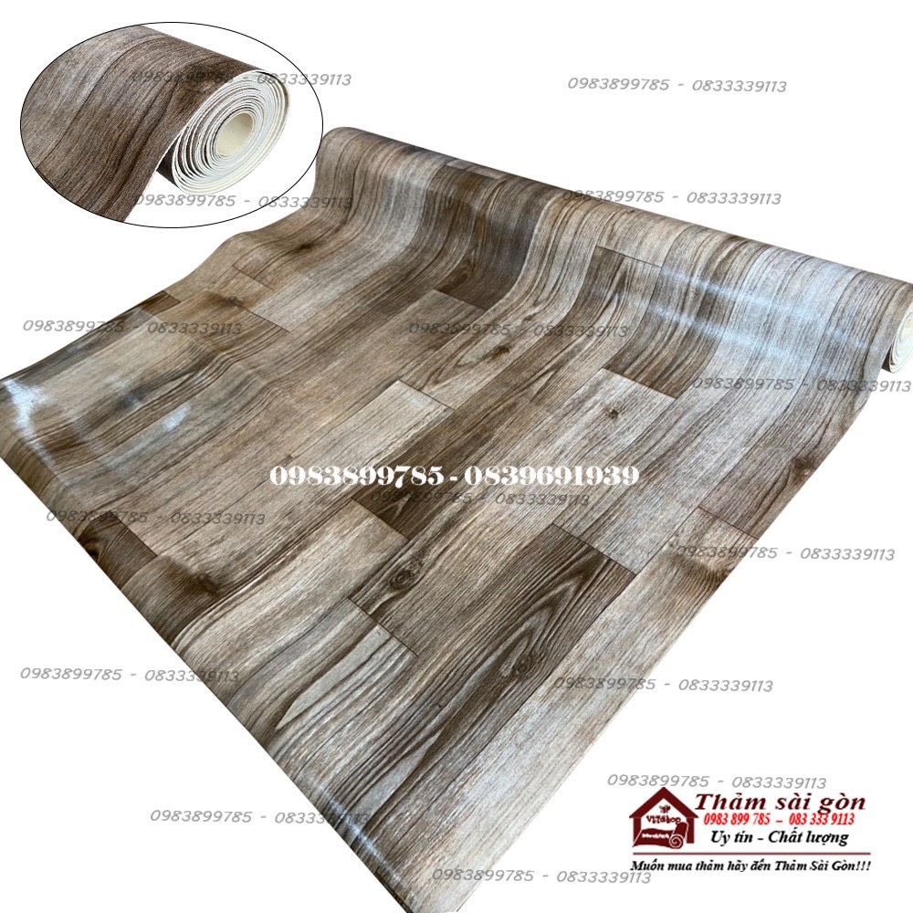 [1m x 1m]THẢM SIMILI DÀY 1.8MM VÂN GỔ