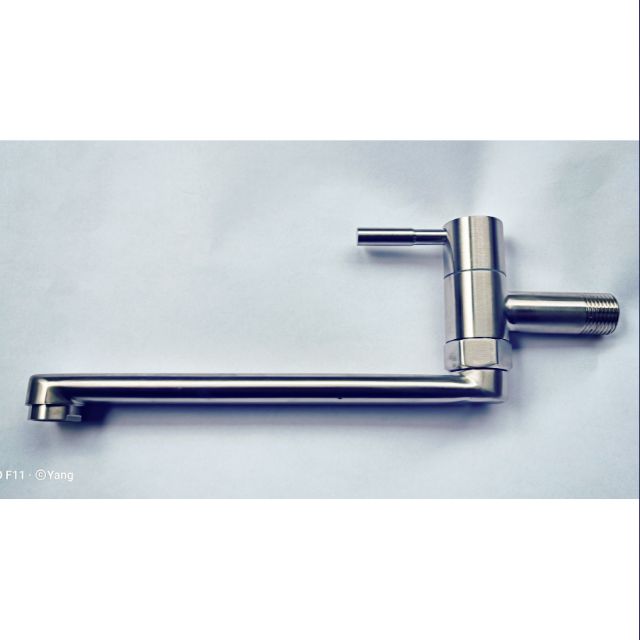Vòi rửa chén bát âm tường inox SUS 304 nối dài