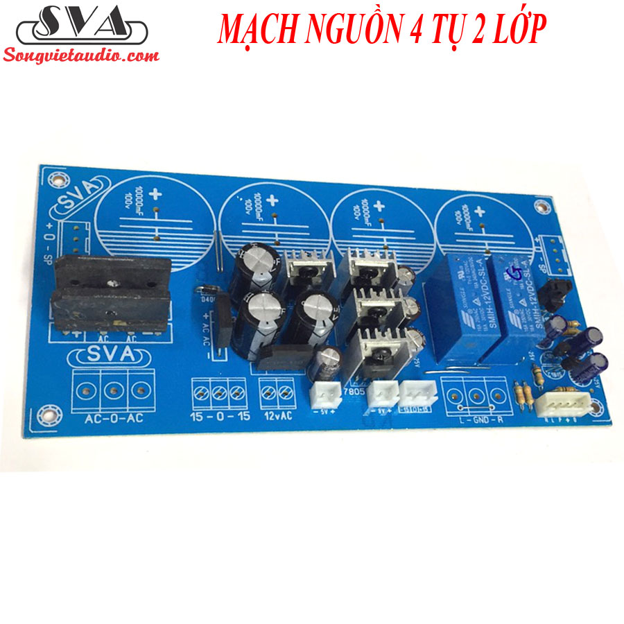 MẠCH NGUỒN 4 TỤ PHÍP THỦY TINH NEW - MIẾNG