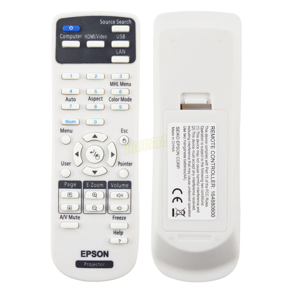 1pcs chiếu điều khiển từ xa điều khiển 1 sử dụng cho epson eb-c30xe eb-30xe eb-c28sh eb-x11 eb-s18 eb-s4 eb-x24 eb-s31 eb-w