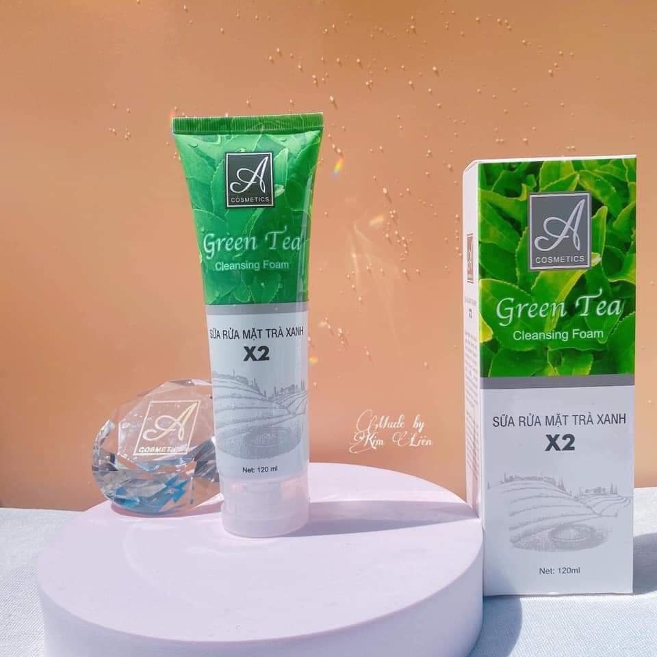 Sữa rửa mặt Trà Xanh x2 A cosmetics