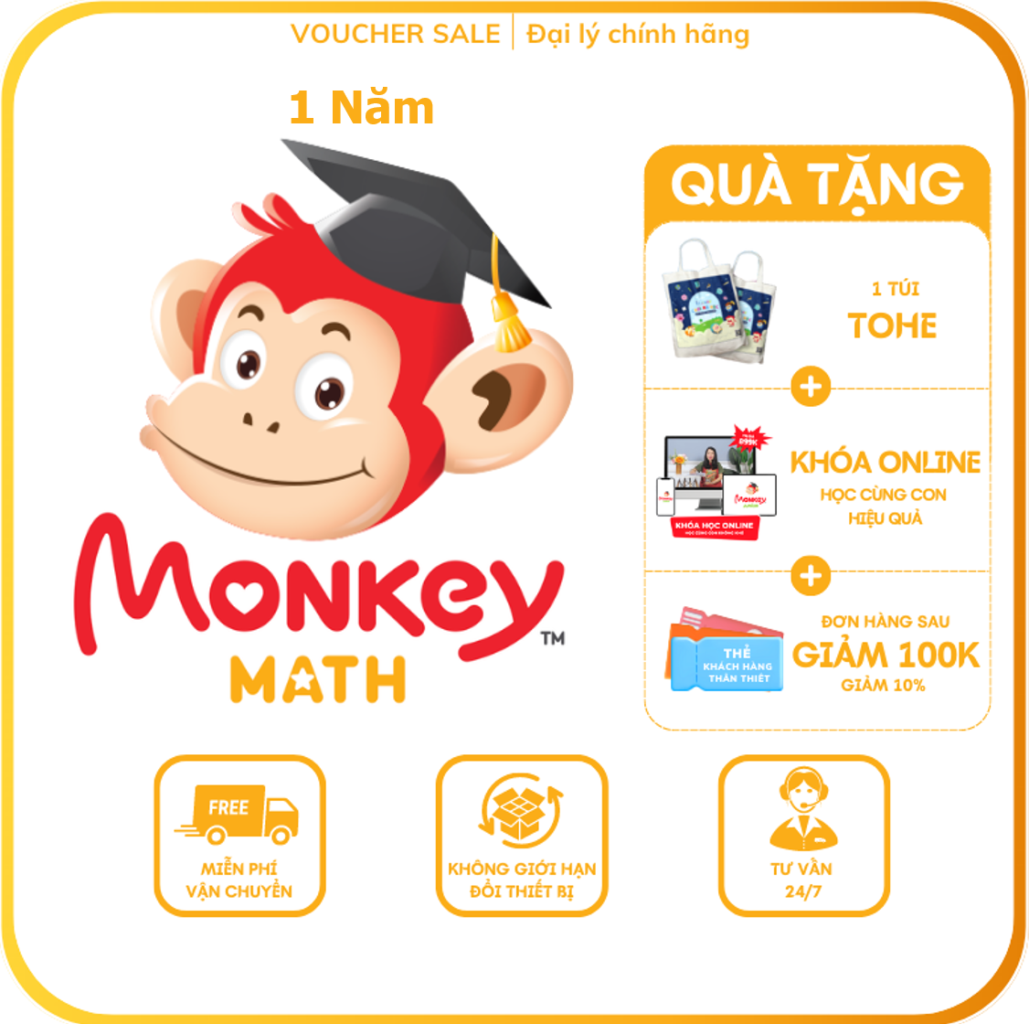 Monkey Math 1 NĂM - Toán tiếng Anh cho trẻ