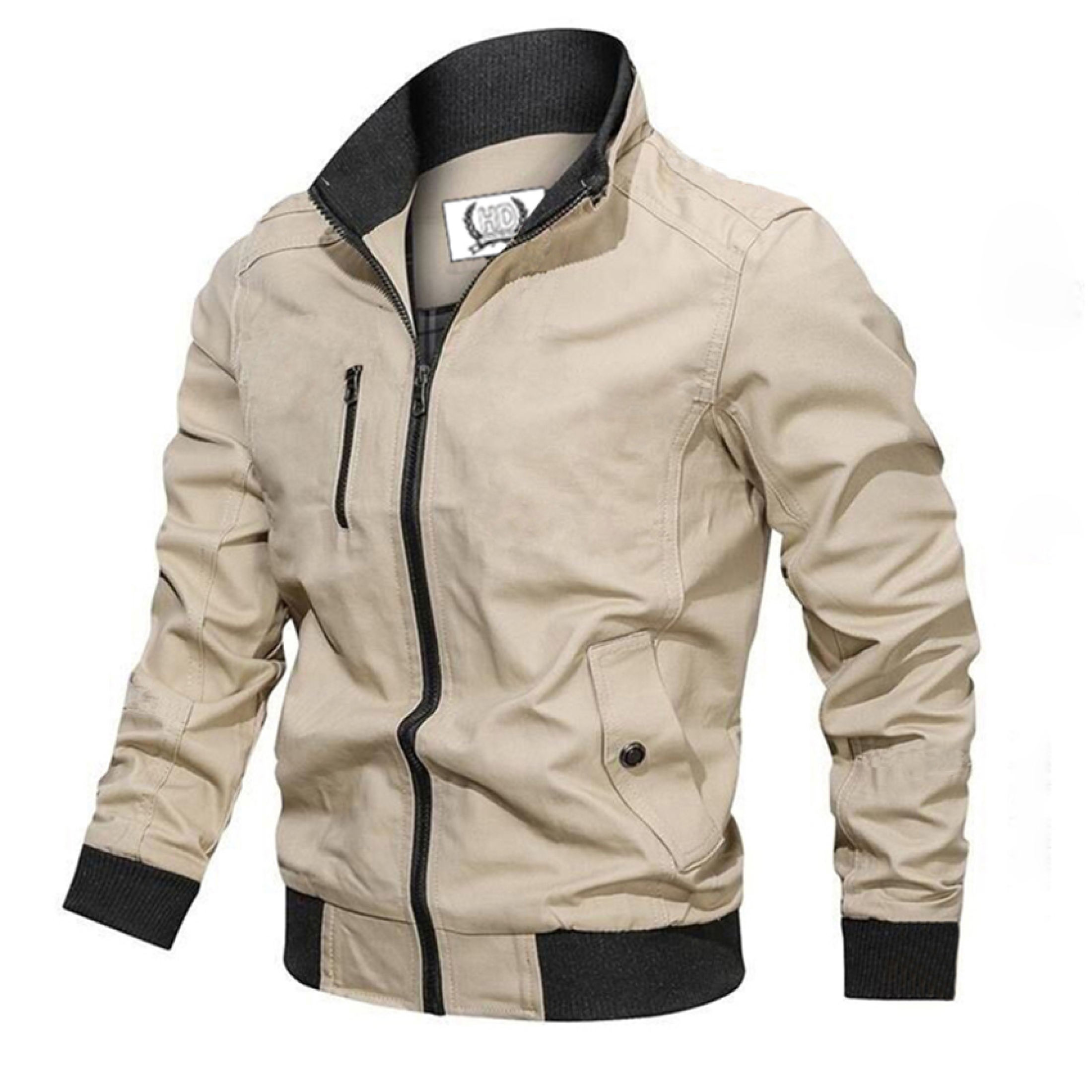 Áo khoác Kaki Nam Trơn Cao Cấp Hàng VNXK Áo Khoác Nam Kaki túi khóa kéo Có Túi Bên Trong [FREESHIP] M02