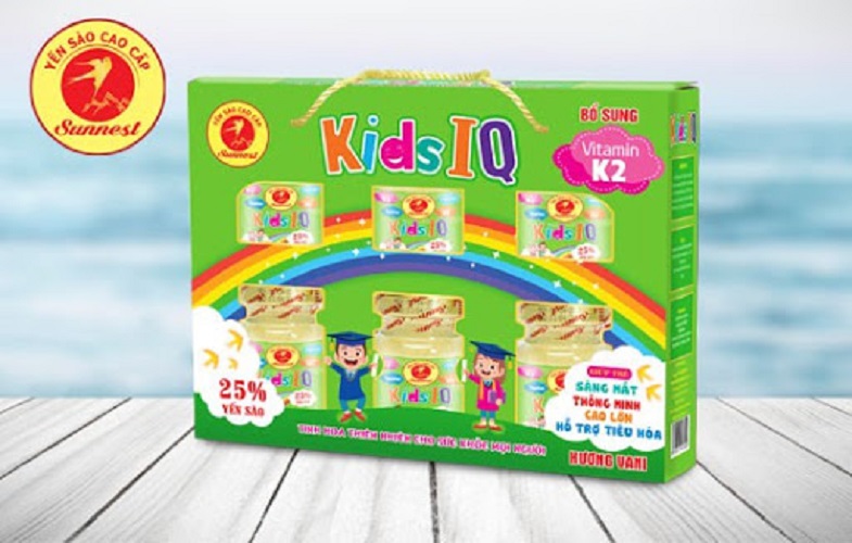 YUMMY KID Nước yến sào Thiên Hoàng 20% cho bé yêu VỊ VANI (6 lọ x 70ml)