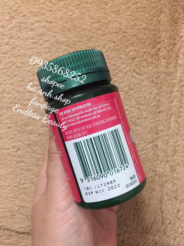 Biotin 300mcg Nature Own 100 viên