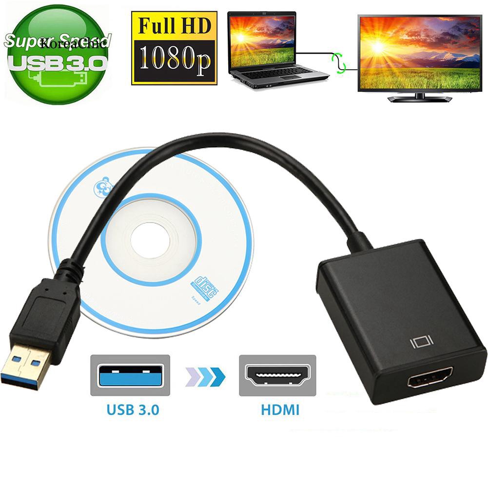 USB 3.0 to HDMI Cable with Audio.