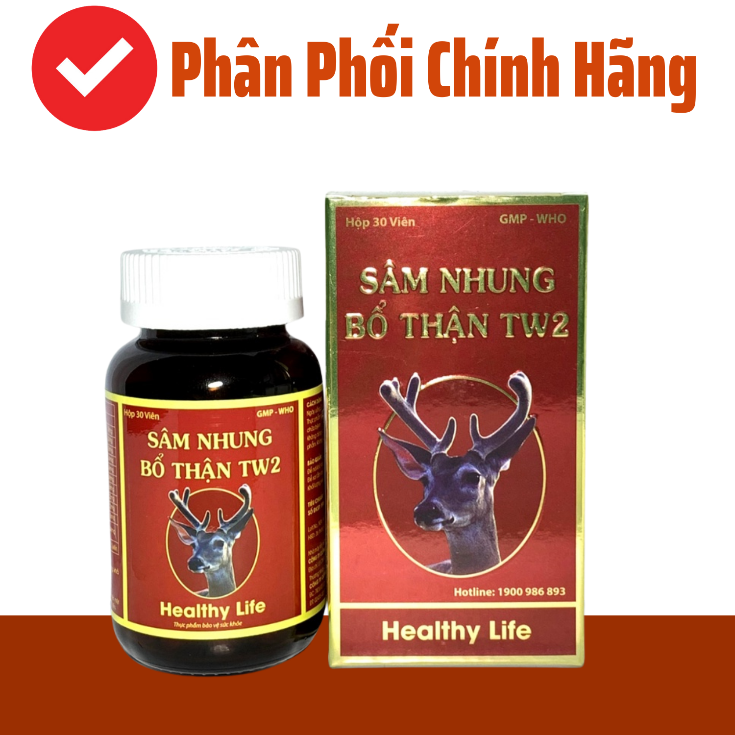 Sâm nhung bổ thận Trung Ương 2 - Lọ 30 viên