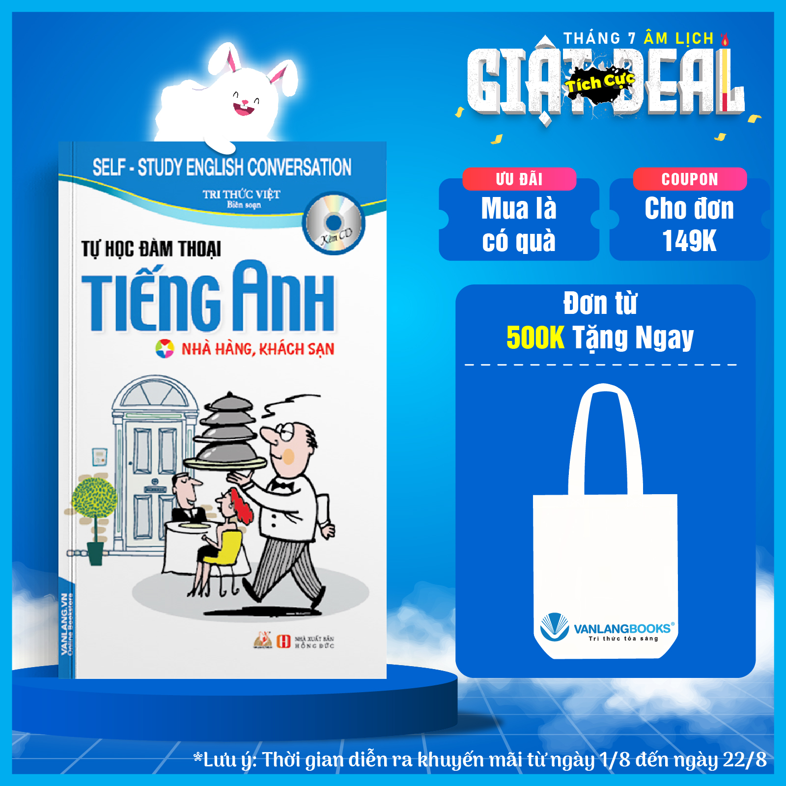 Sách Tự Học Đàm Thoại Tiếng Anh Nhà Hàng Khách Sạn - Vanlangbooks