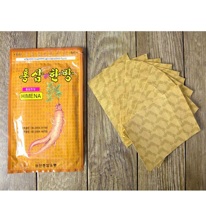 [HCM]Cao Dán Hồng Sâm Gold Insam Giảm Nhức Mỏi 20 miếng
