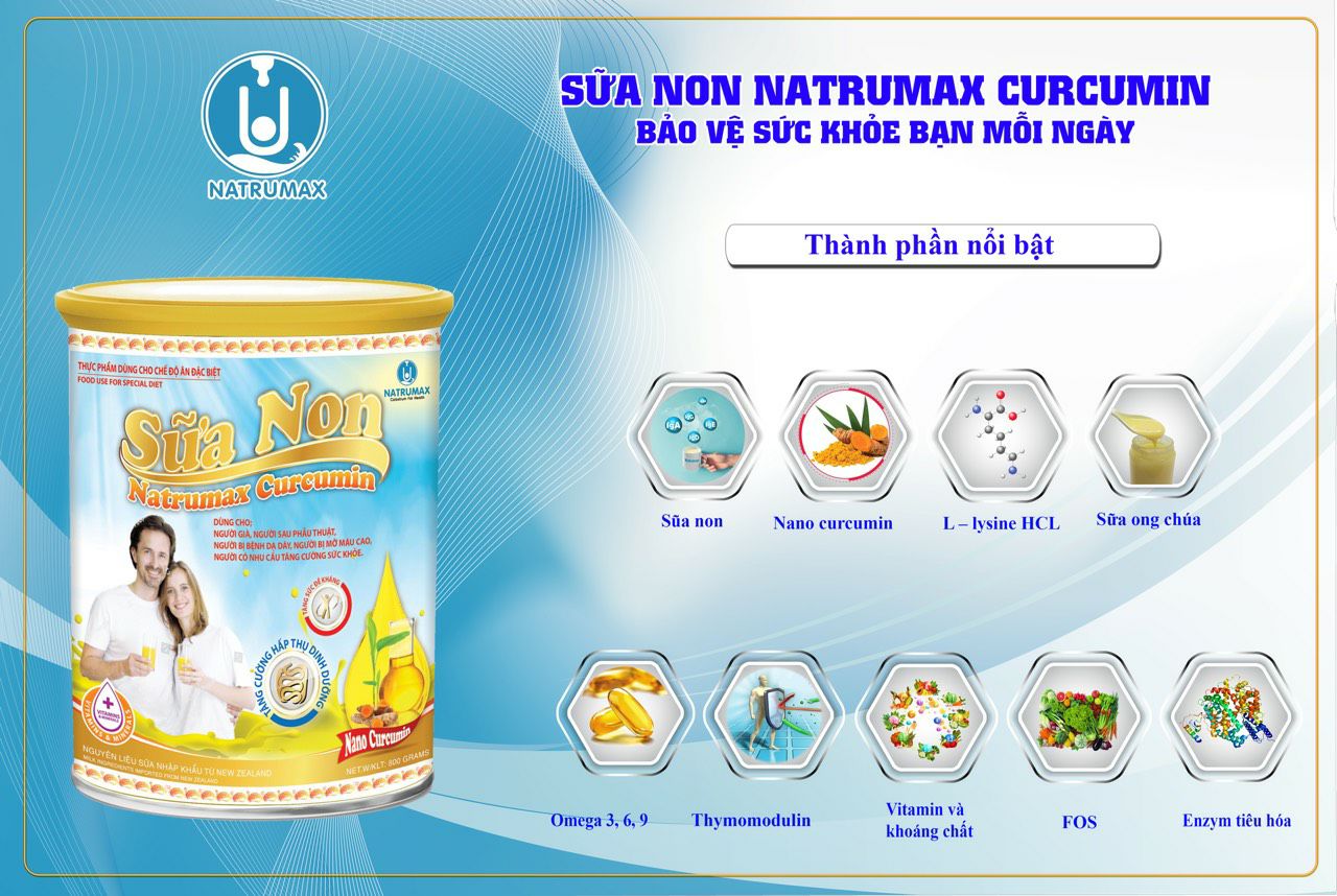 [HCM]Sữa non Natrumax Curcumin 800g