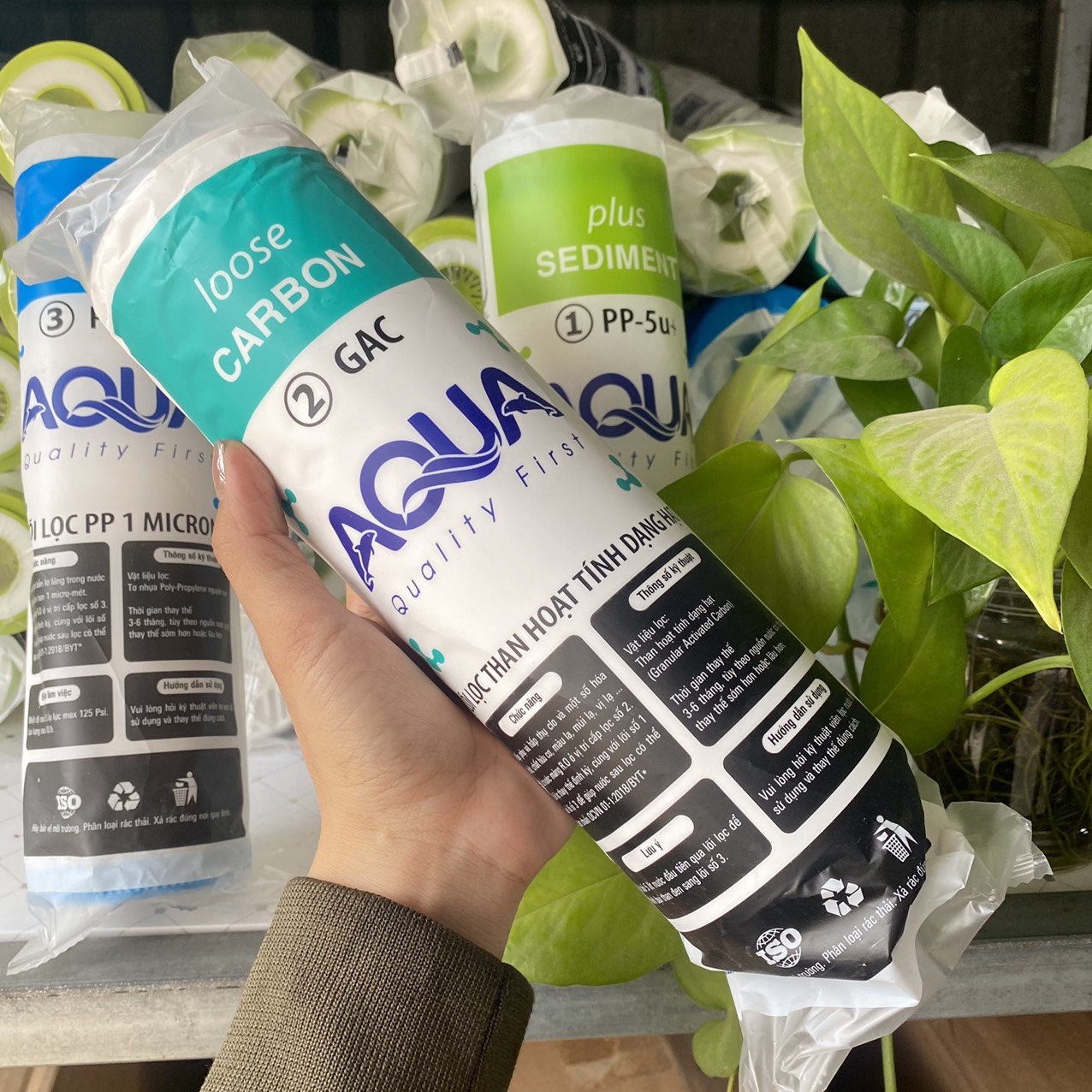 Bộ 3 lõi lọc thô Aqua 123