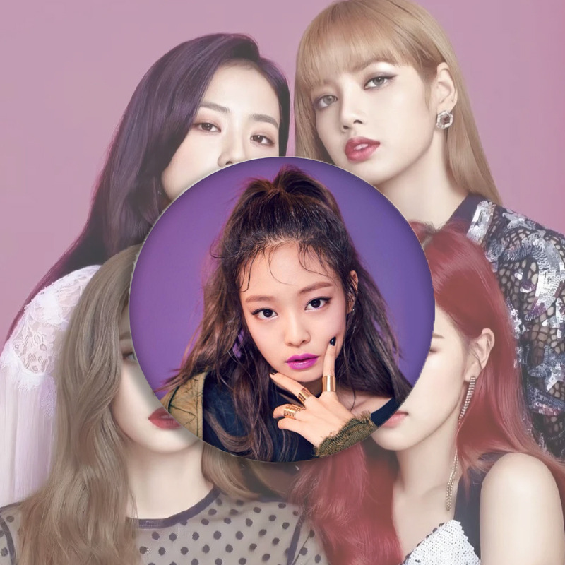 明星吧唧徽章BLACKPINK 女团 DIY应援周边马口铁胸章胸针挂件批发