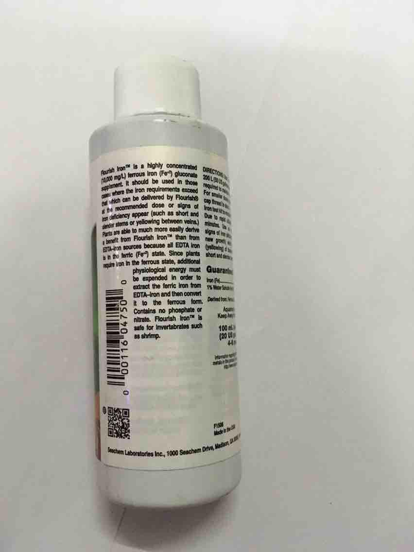 [HCM]Phân nước Sắt cho cây lá đỏ Thuỷ sinh Seachem Flourish Iron 100ml