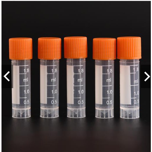 Ống cryo 1,8 ml (nắp cam) 100 cái
