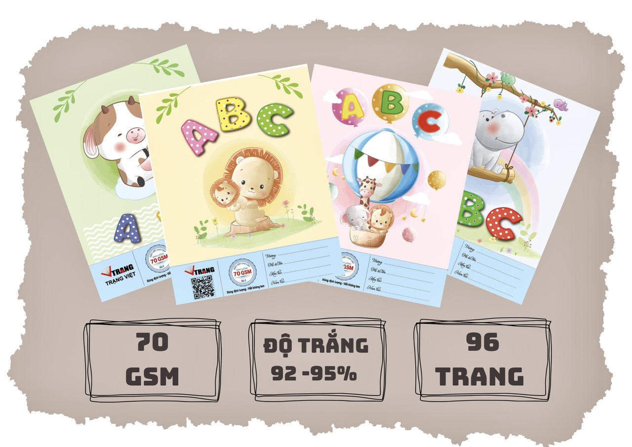 10 CUỐN TẬP ABC 96 TRANG GIÁ RẺ