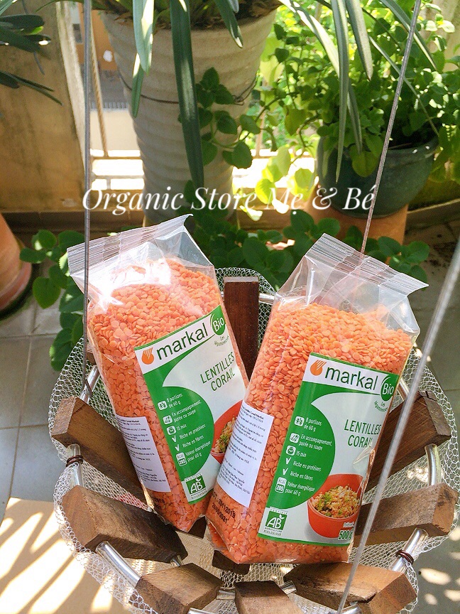 Đậu lăng đỏ hữu cơ Markal 500g