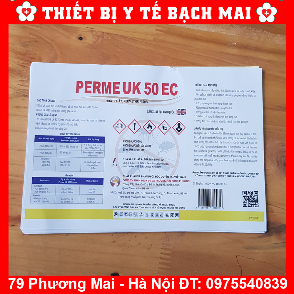 Thuốc Diệt Muỗi Perme UK 50EC 100ml Anh Quốc