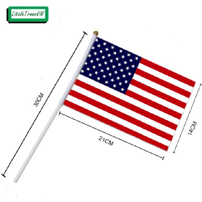 [HCM]Combo 10 lá cờ Mỹ cầm tay (cờ vẫy USA)