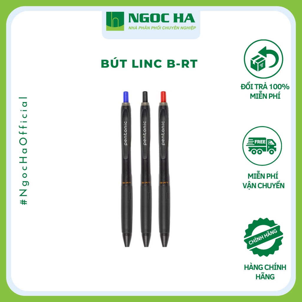 Bút bi bấm Linc Pentonic B-RT (Ngòi 0.7mm, 12 chiếc/hộp)