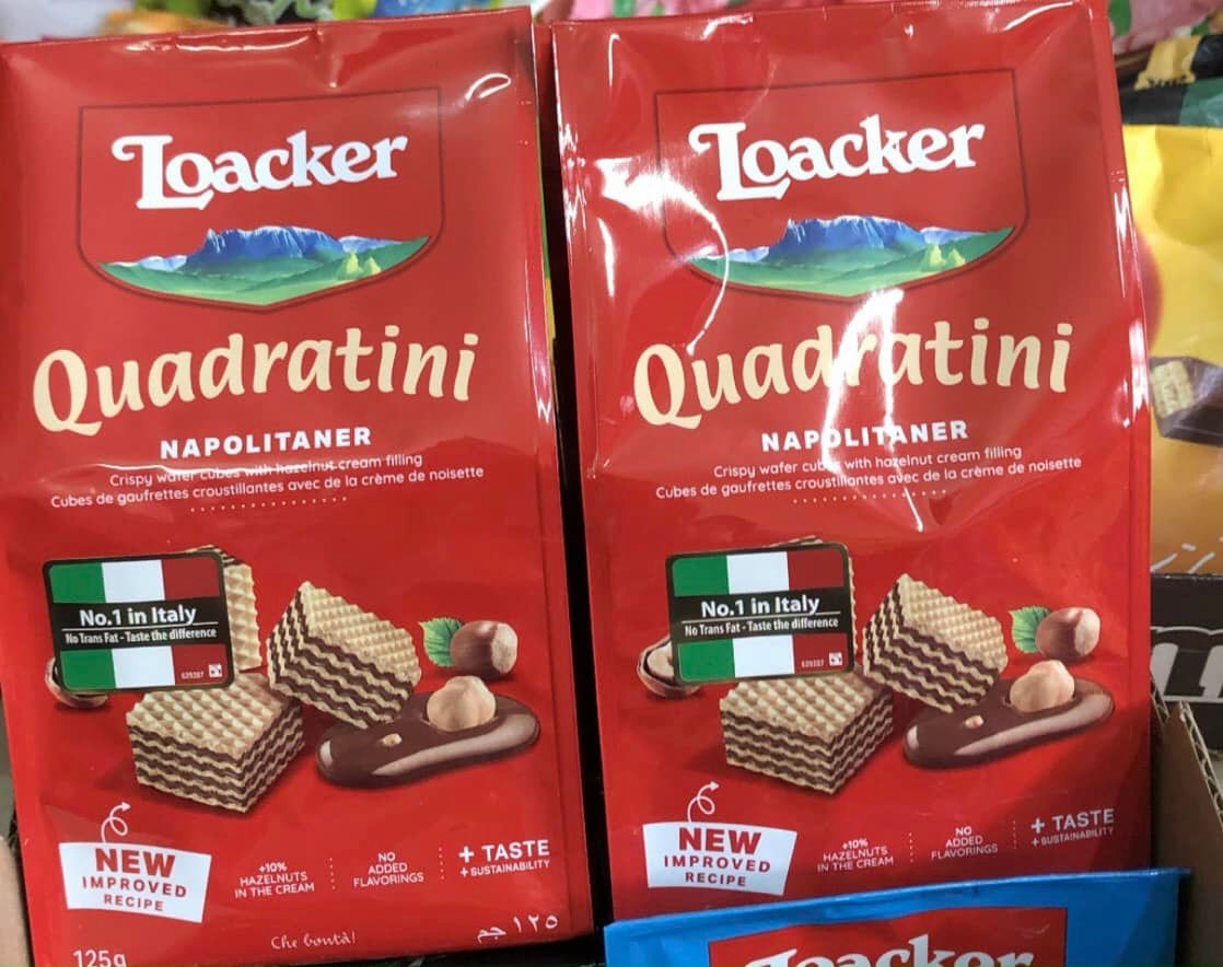 [NEW THÁNG 12/2026]Bánh Xốp Ý Loacker Quadratini 125g - 8 Vị